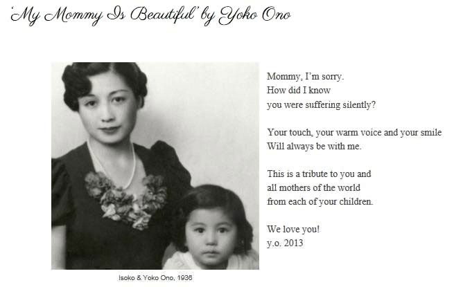 My Mommy is Beautiful - Yoko Ono